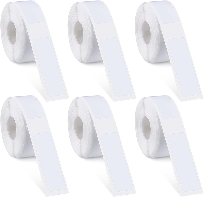 Carvoriy 6 Rolls Label Maker Tapes for Phomemo D30, 960 Pcs 12 x 40mm Thermal Labels Printer Sticker Paper with Self-Adhesive Waterproof Adhesive Label Printer Tape Paper for Office Household Supplies - Image 1
